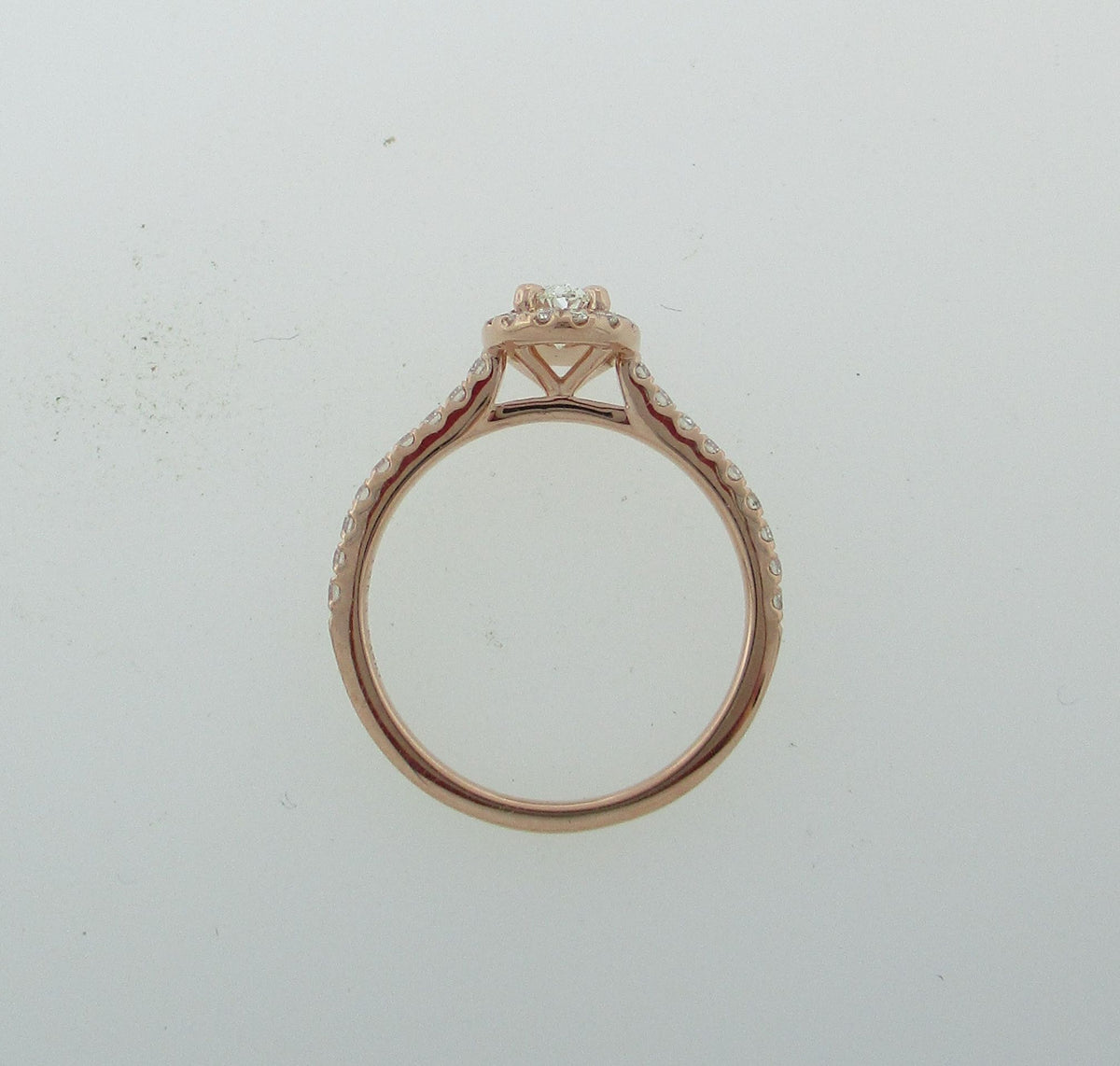 Rose Gold Oval Diamond Halo Ring – Seng Jewelers